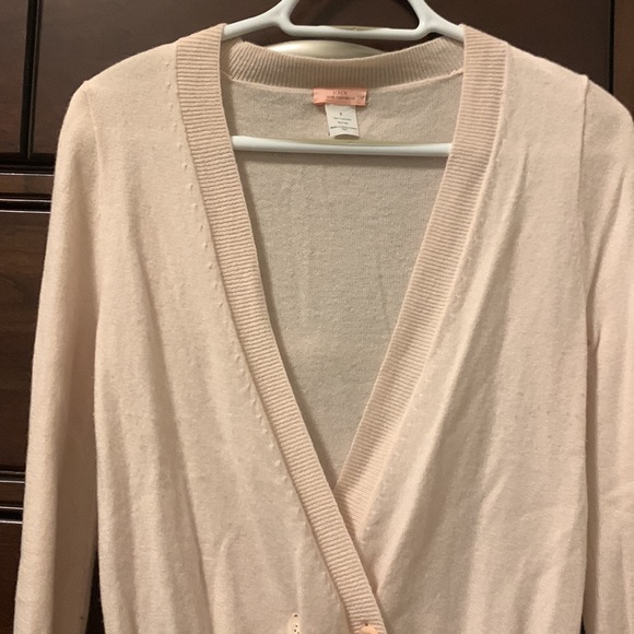 J.Crew button wrap cashmere cardigan - Picture 4 of 8